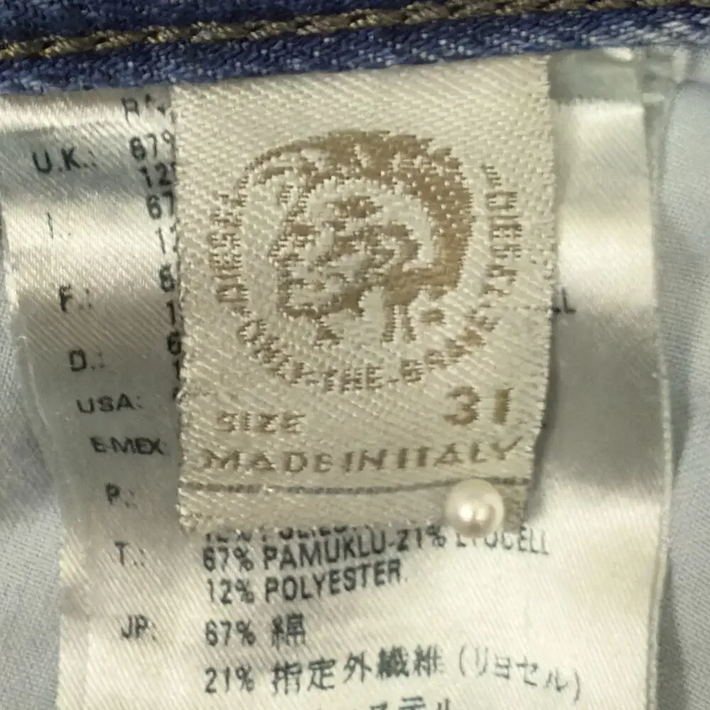 Diesel Jeans Mens Size 31 Blue Eyecons 2013 2 Edition Distressed Italy Denim